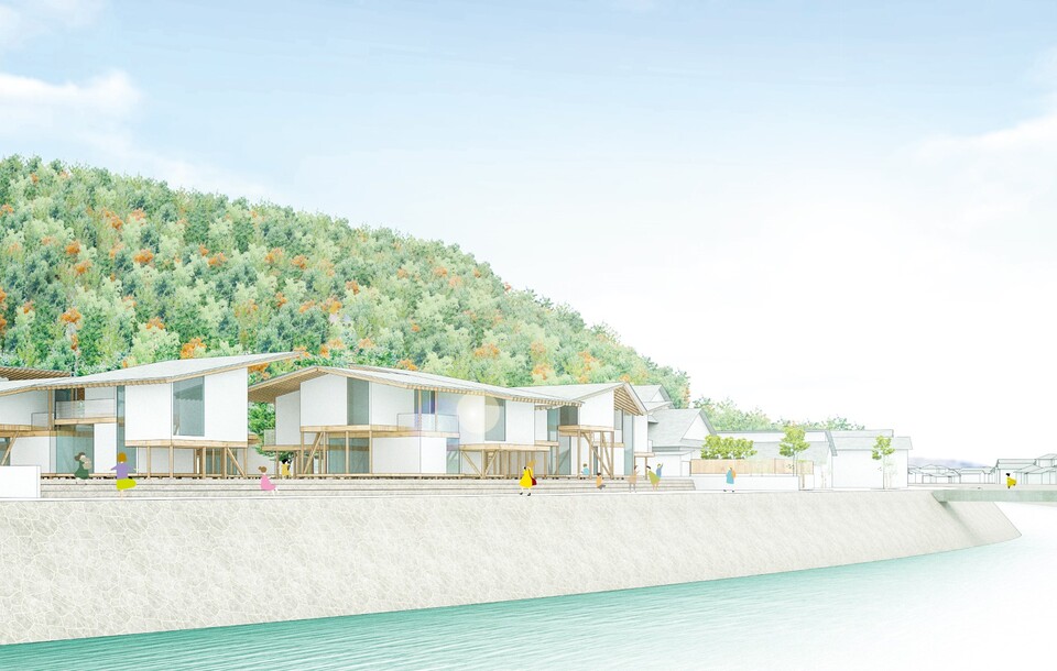 湯浦川の高床